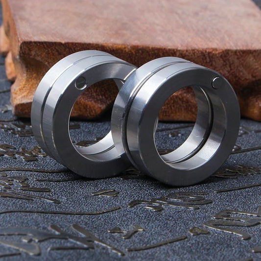 Maannesh™ Stainless Steel Outdoor Rotatable Folding Ring