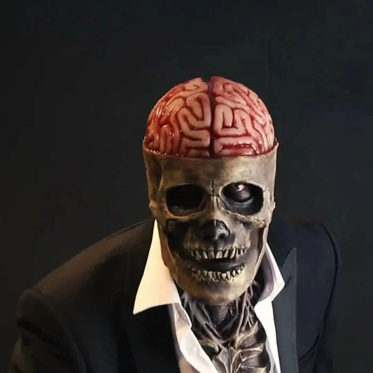 Maannesh™ Bare brain skull latex mask