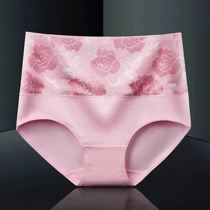 Cotton High Waist Abdominal Slimming Hygroscopic Antibacterial Panties