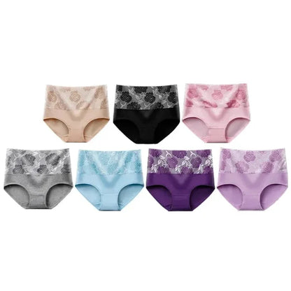 Cotton High Waist Abdominal Slimming Hygroscopic Antibacterial Panties