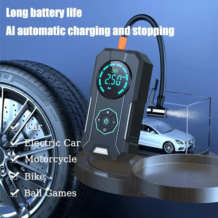 Portable Tyre Inflator & Rechargeable Pocket Air pump