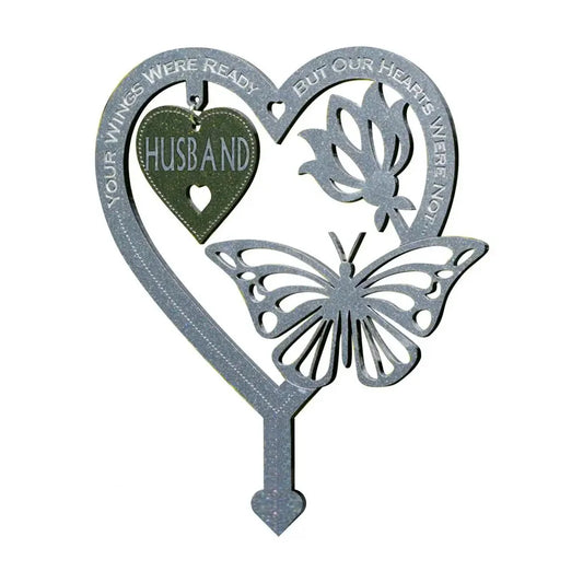 Memorial Gift Butterfly Ornament Garden Plaque